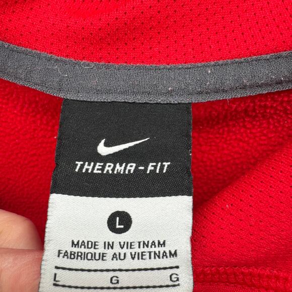 Tampa Bay Buccaneers Hoodie Mens Large Red Pullover Therma-Fit Nike - Picture 4 of 8